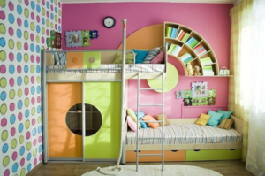 Дизайн интерьера детской комнаты 