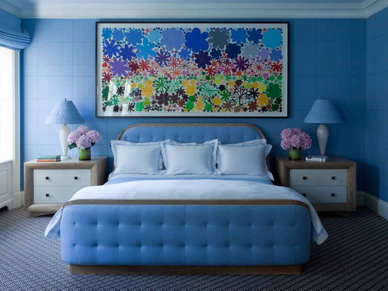 Детская комната в голубом цвете