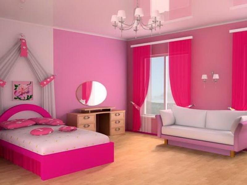 Дизайн розовой комнаты