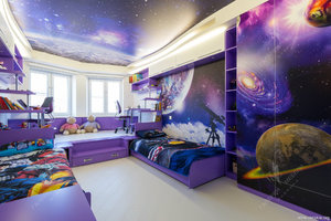 Отделка детской комнаты в космическом стиле