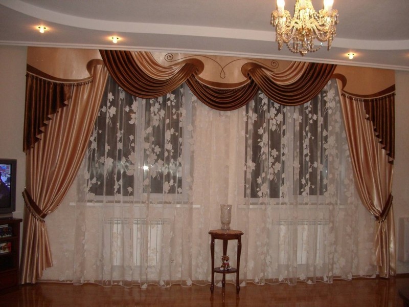 Современные шторы в гостиную и зал